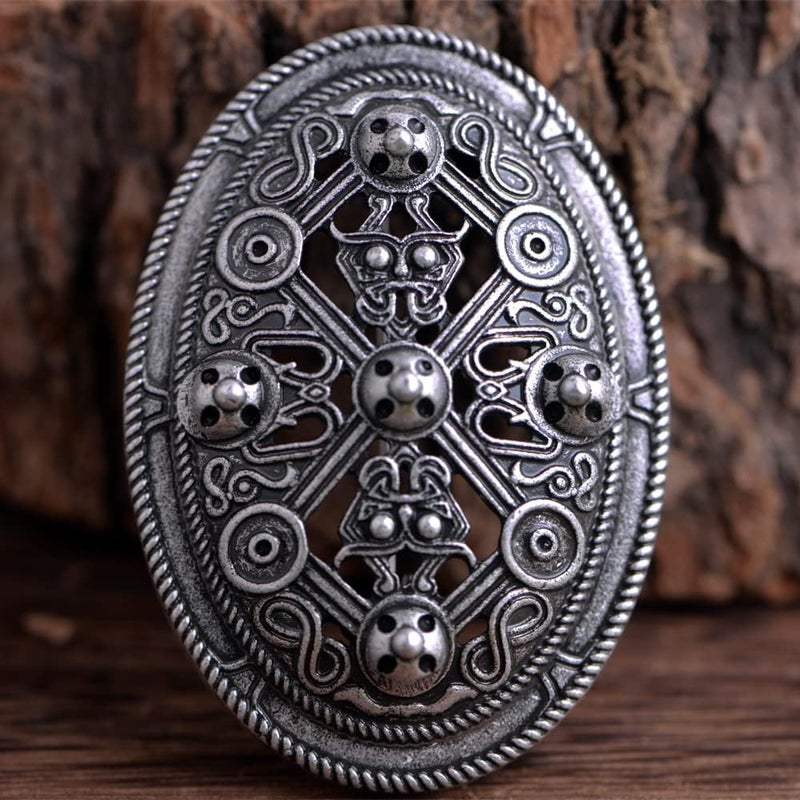LANGHONG Norse Viking Brooch For Men Turtle Brooch Talisman Jewelry, Gift For Men - Image 4